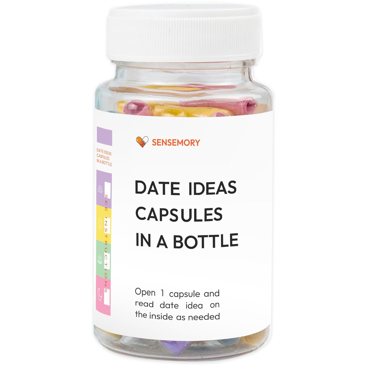 Date Night Ideas Capsules in a Bottle (50pcs+) Couples Gift Ideas Valentines Day from Husband Date Ideas Couple Gifts Easter Stuffers for Couple Registry Wedding