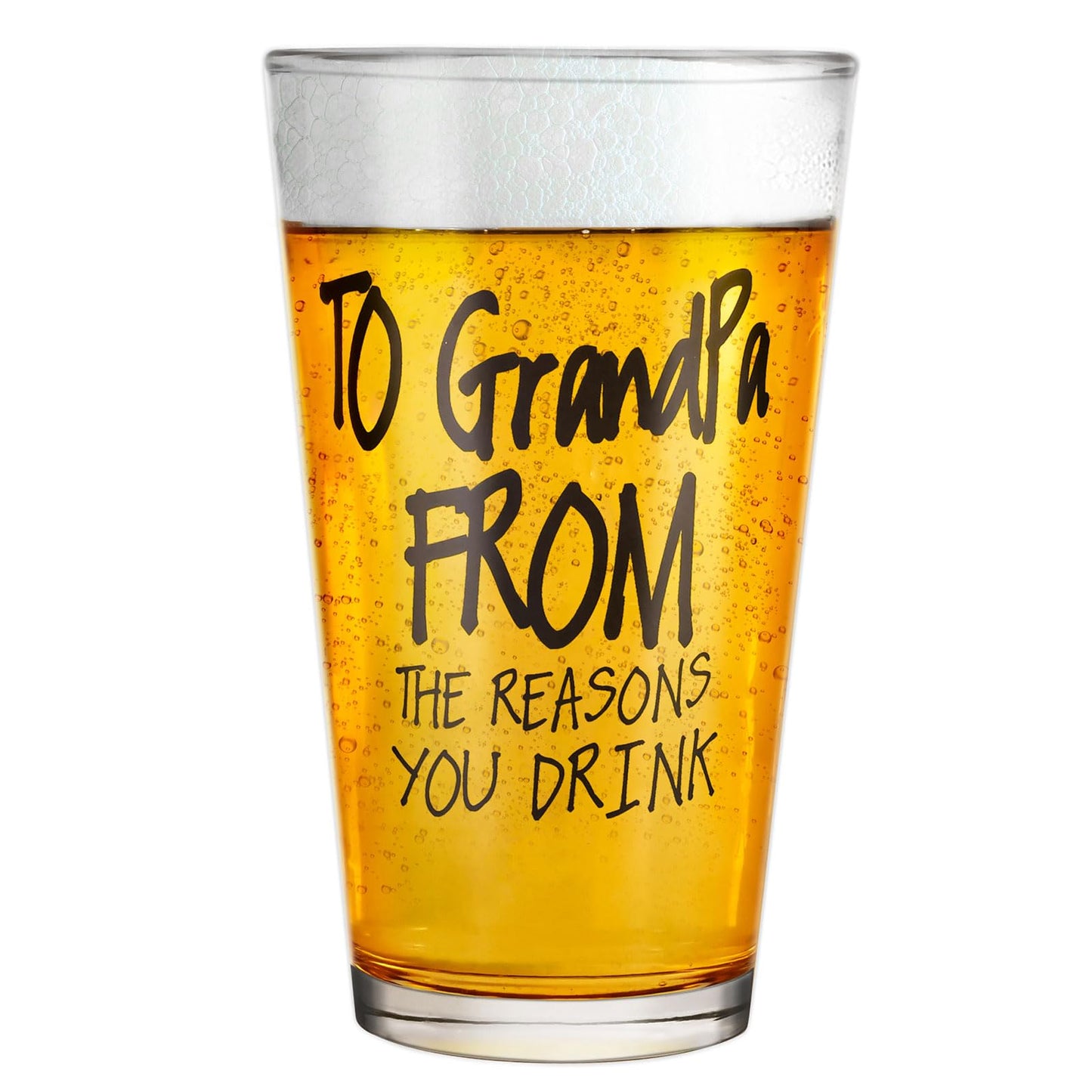 Fathers Day Dad Gifts from Daughter Son WifeGifts for Dad16 OZ Funny Beer Glass Gifts for Dad Men Husband Grandpa Stepdad Father in LawBonus Dad Gifts for Fathers Day Birthday Christmas Anniversary