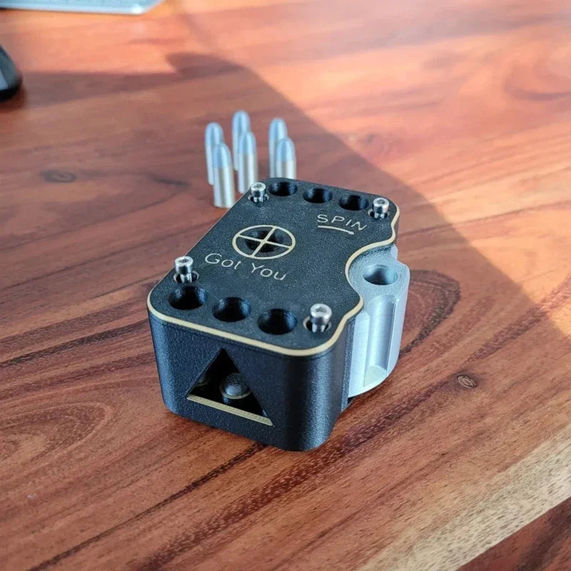 Russian Roulette Drinking Game Game Of Luck Russian Roulette Probability Challenge Roulette Interact 3d Print