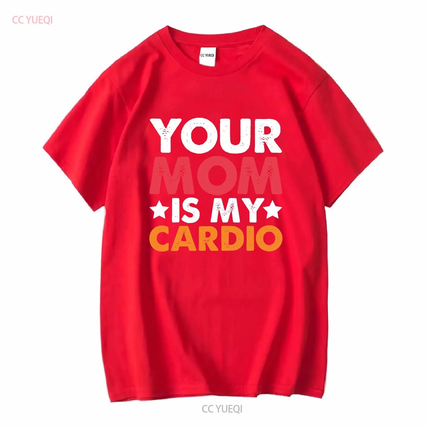 Your Mom is my Cardio T Shirt 100 Cotton Premium Funny vintage Washed Casual Stylish homme Soft Versatile Top For Everyday Wear