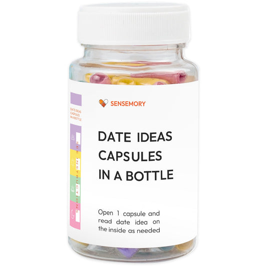 Date Night Ideas Capsules in a Bottle (50pcs+) Couples Gift Ideas Valentines Day from Husband Date Ideas Couple Gifts Easter Stuffers for Couple Registry Wedding