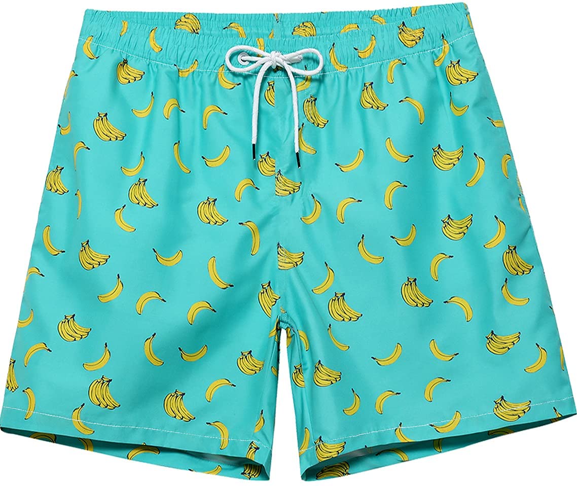 Dissolving Swim Trunks Prank Stuff Funny Shorts Gag Gifts for Brother Boyfriend Bachelor Beach Party in The Swimming Pool(bana4X-Large)