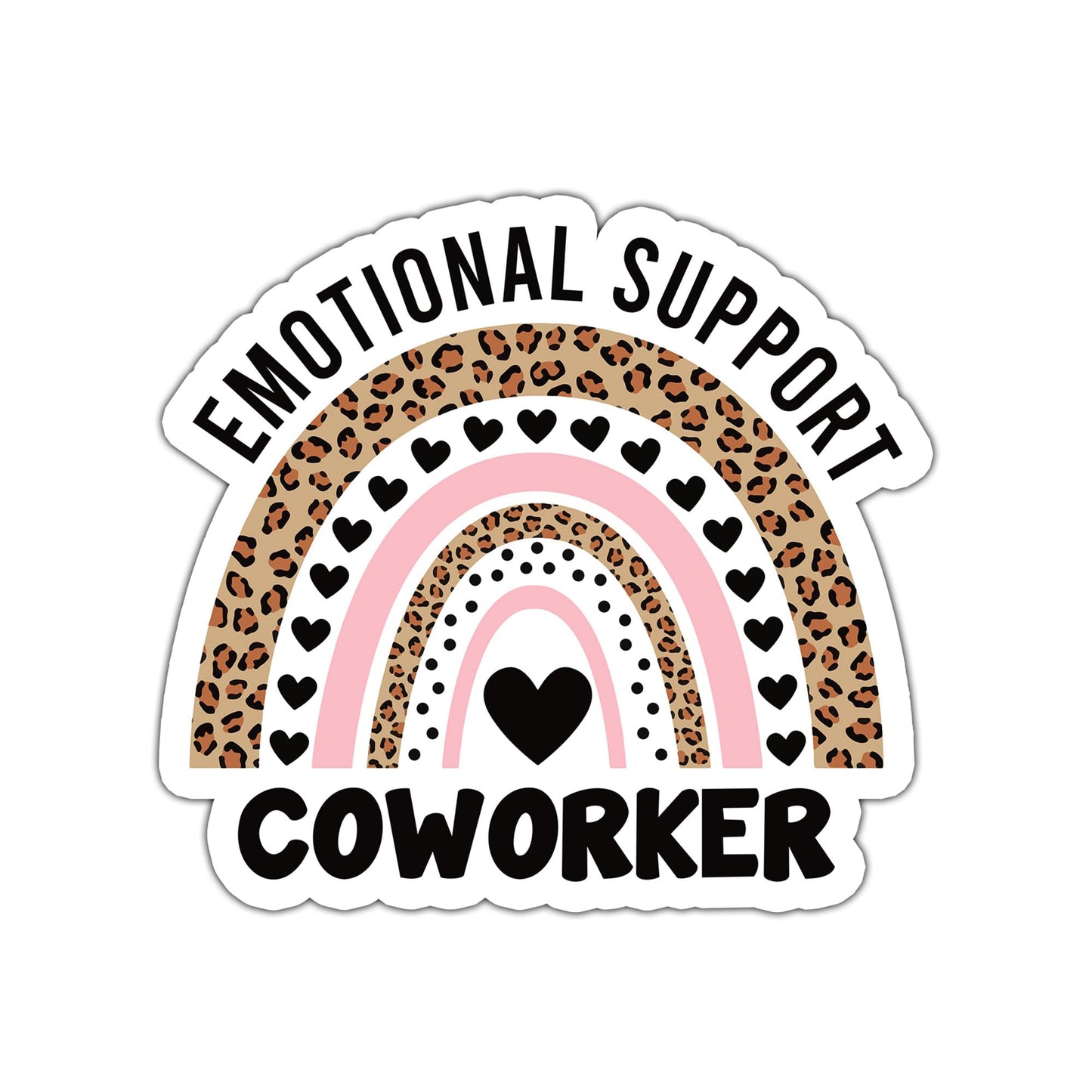 STICKYAME (3pcs) Emotional Support Coworker Stickers Coworker Stickers Cute Rainbow Stickers Funny Emotional Support Stickers Water Assitant Stickers for Laptop Guitar Water Bottles Mental