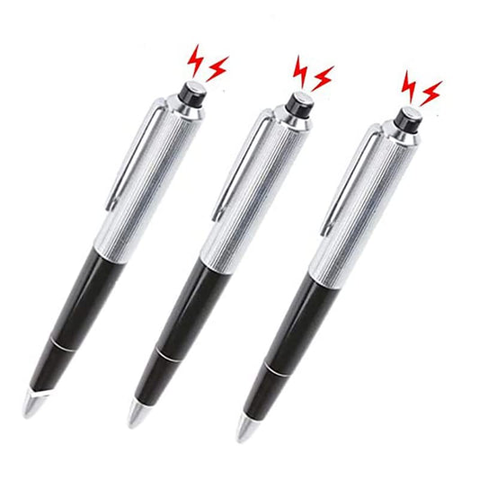 Cooplay 3pcs Shocking Pen Fun Toy Joke to Friend Electric Shock Pencil Trick Prank Gag Gadget for Fools Day