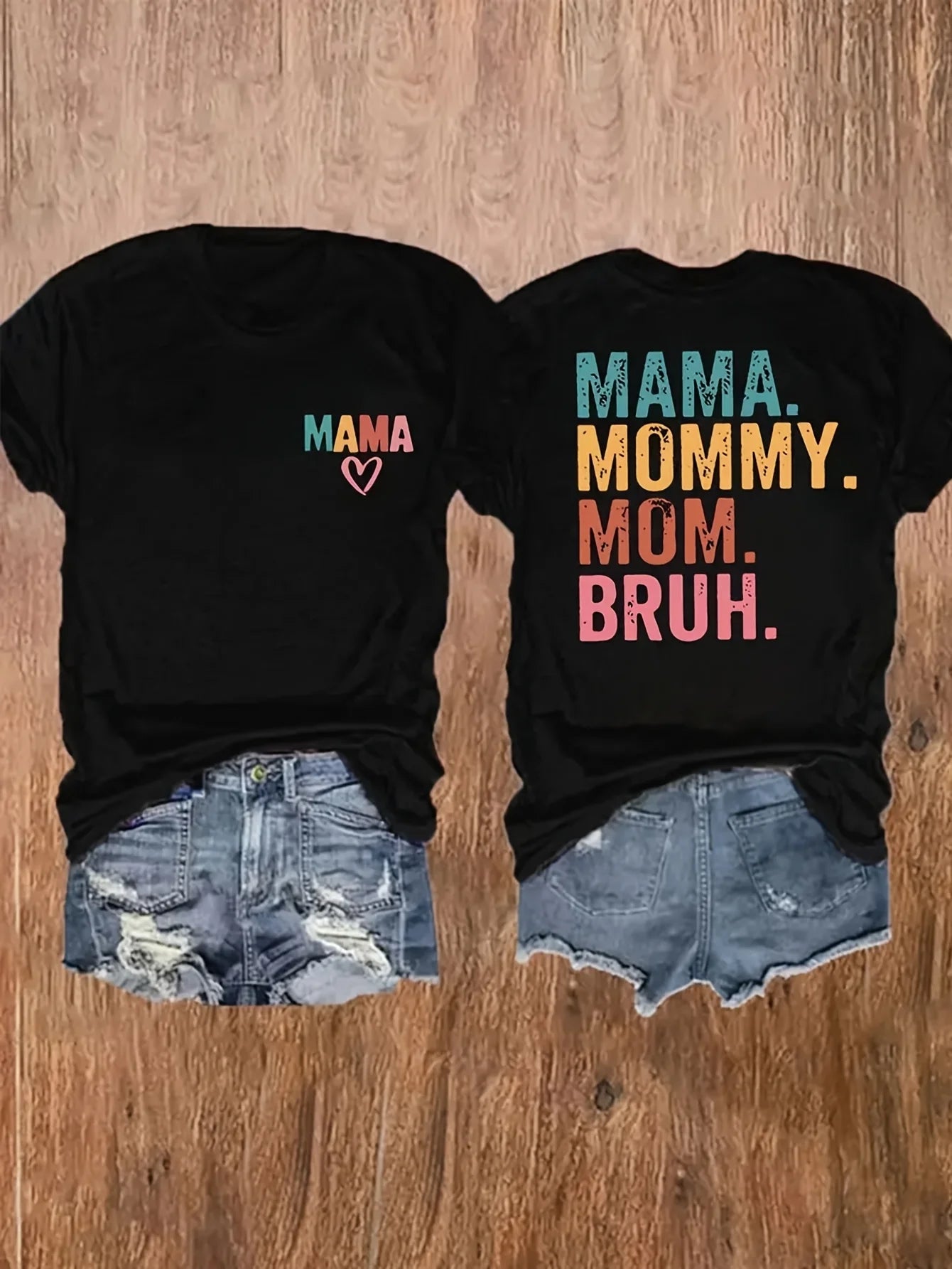 Women's Casual Short Sleeve T-Shirt Mama Mom Graphic Print Round Neck Top Mother's Day Gift Summer Harajuku Casual Y2k Cloyhes