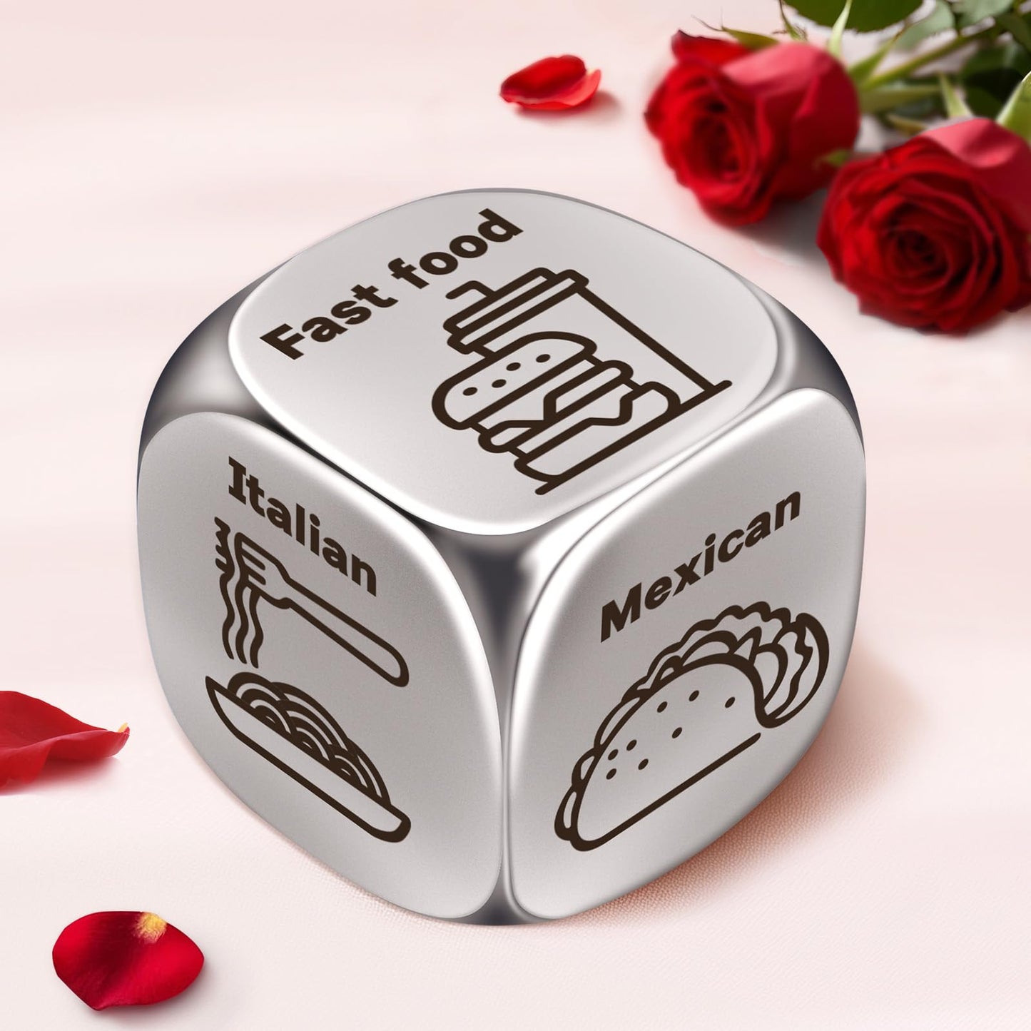 Valentines Day Gifts for Him Her Wife Husband for Men Women Birthday Funny Gifts for Boyfriend Girlfriend Couple Date Night Ideas Winzwon Food Dice 0.59in