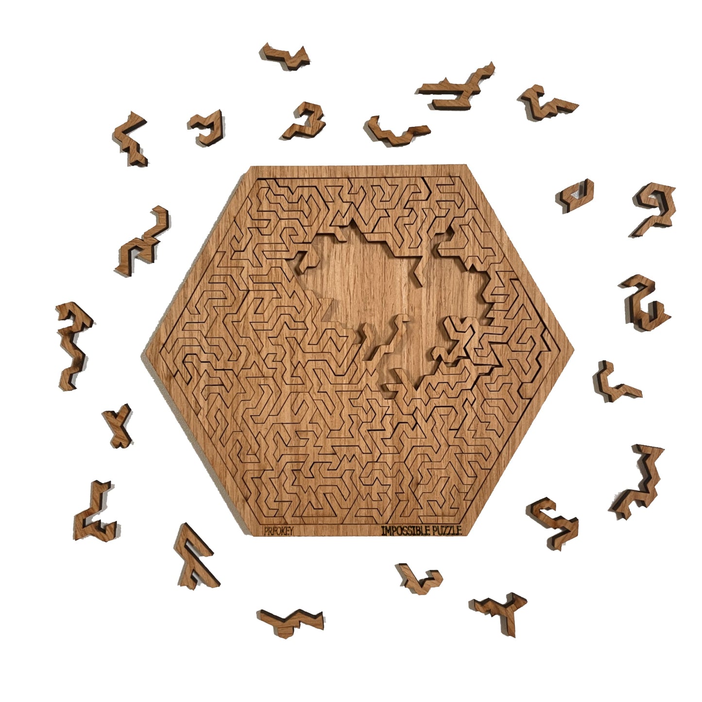 PRFOKEY Impossible Puzzle - Clear Difficult Jigsaw Puzzle