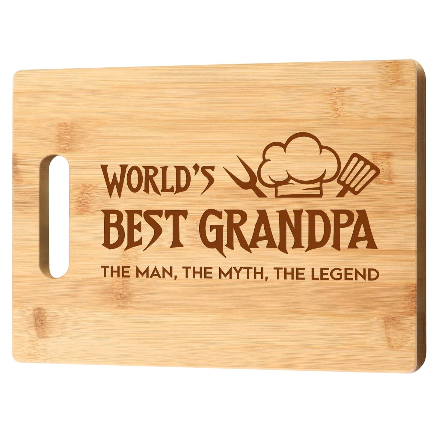 Grandpa Gifts Cutting Board for Grandpa Engraved Bamboo Kitchen Cutting Board Birthday Gifts for Grandpa Grandpa Birthday Gifts from Grandkids Fathers Day Christmas Gifts for Grandfather Gifts